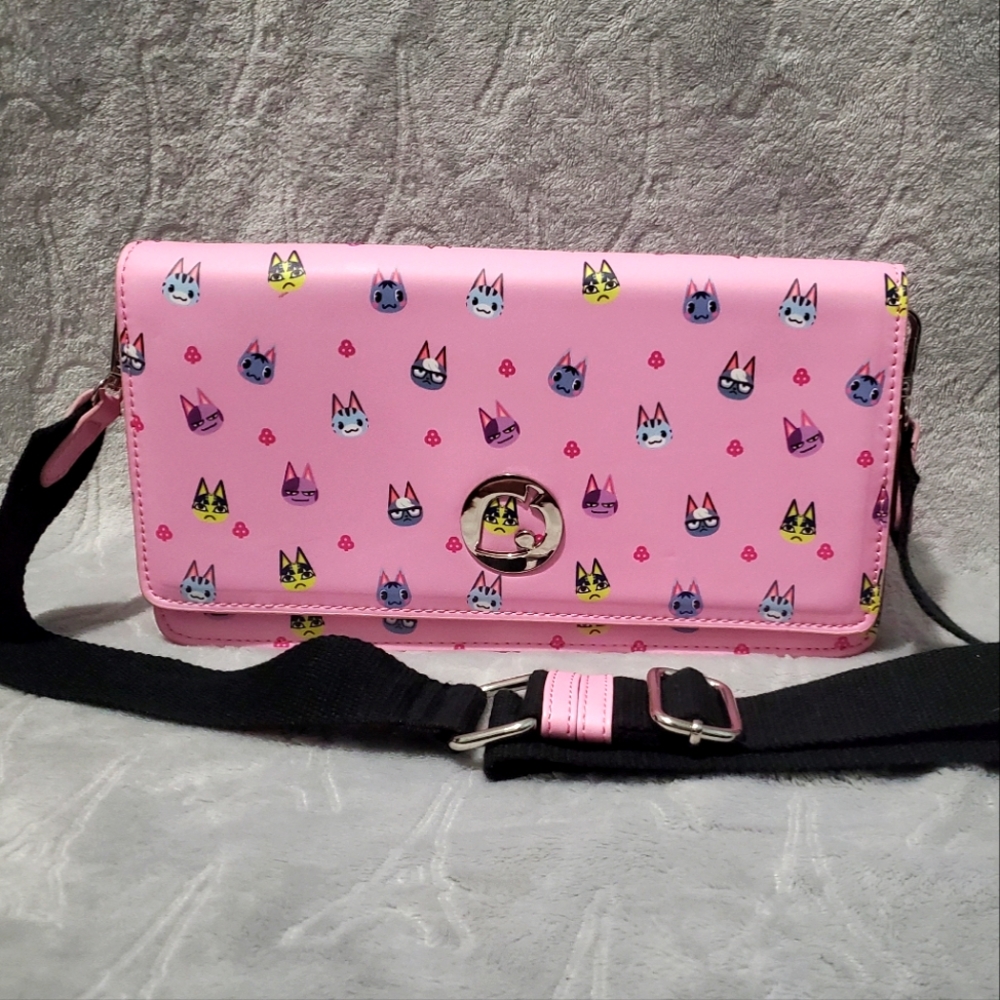 Animal Crossing Cat's Meow Crossbody Slingbag Switch Case